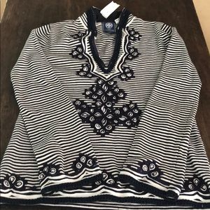 Tory Bur h navy/white tunic